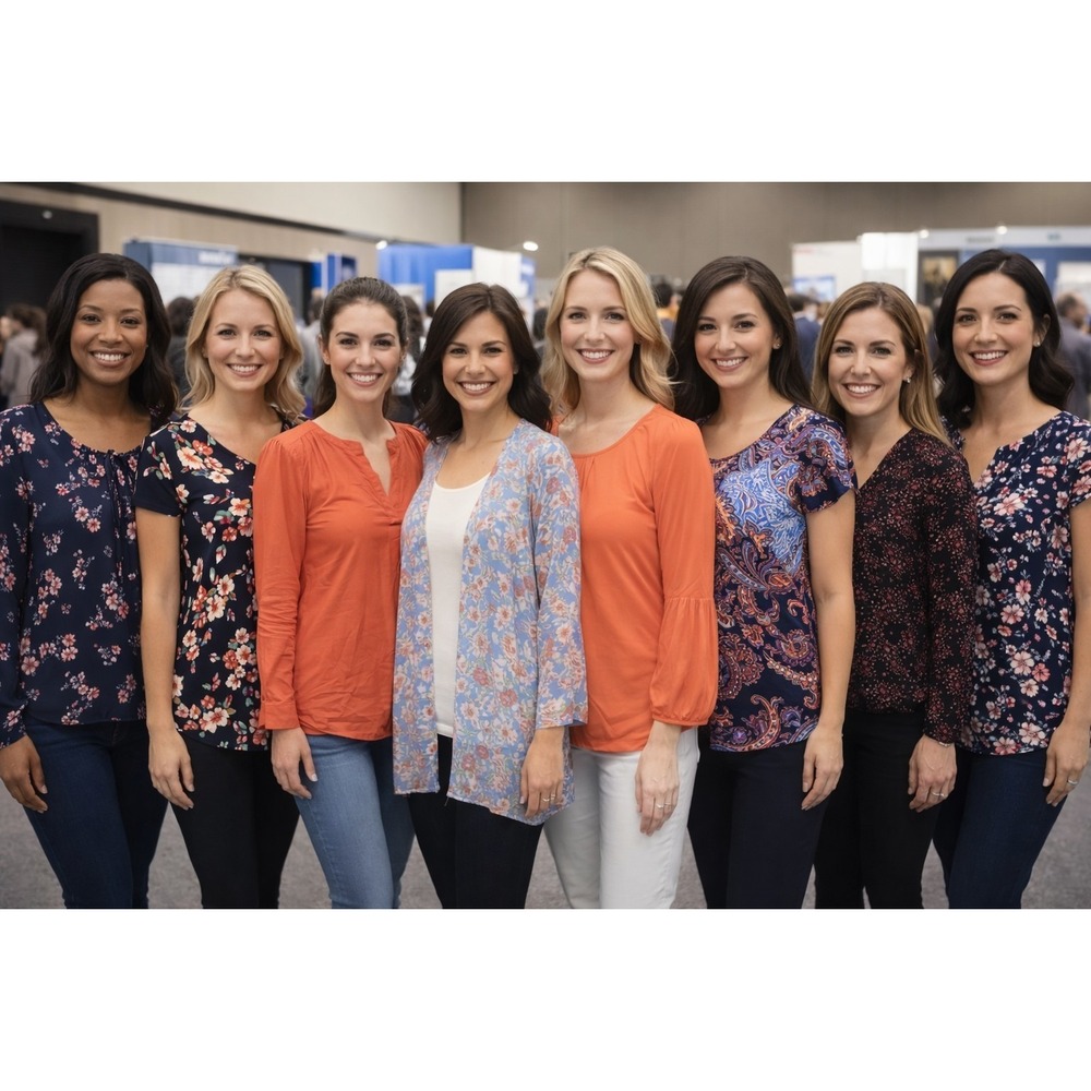 8 Career Style Blouses Women's size‎ MEDIUM